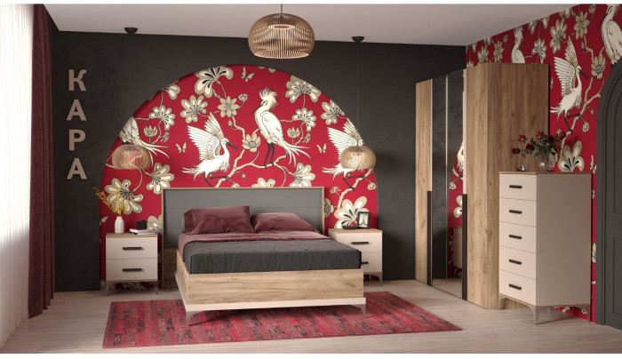 Шкаф 4-х дверный Кара 8