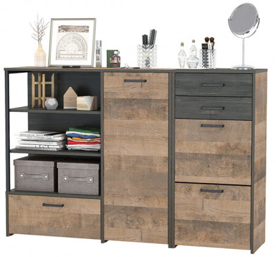 Трувор 13.241.06 Тумба для обуви + 13.307.01 Комод, дуб гранж песочный/интра