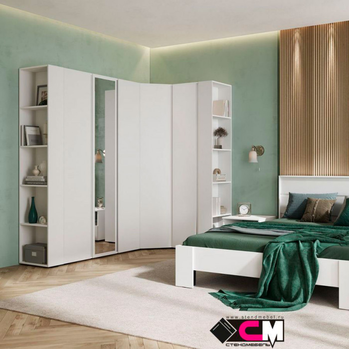 Хелен ШК 02 Шкаф 3х створчатый с зеркалом (1,200х2,100х0,460) серый графит/дуб крафт золото