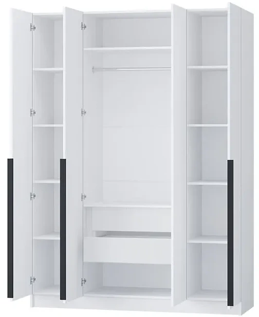 Шкаф Авангард 1600, Белый древесный