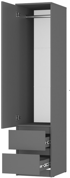 Шкаф-пенал Симпл ПН-17, графит