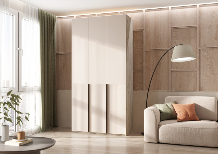 Модульная спальня Марвэл, Крафт серый/Кашемир