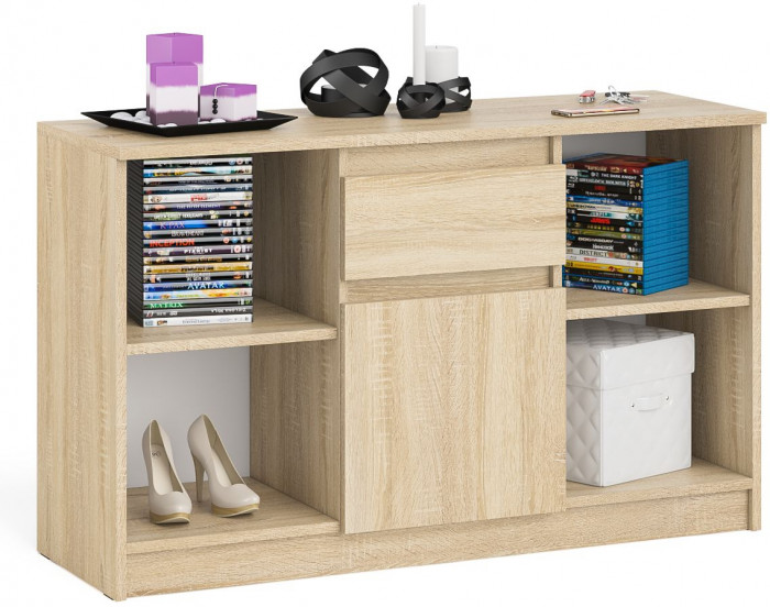 Мори Тумба ТВ МТВ1204.1, цвет дуб сонома, ШхГхВ 120,4х41х73 см.