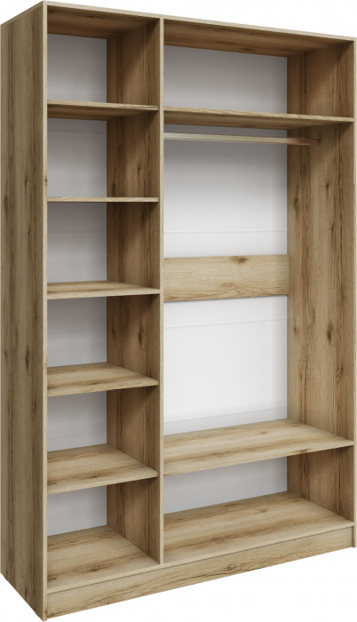 Шкаф Мадрид (1,5) с зеркалом, Дуб делано