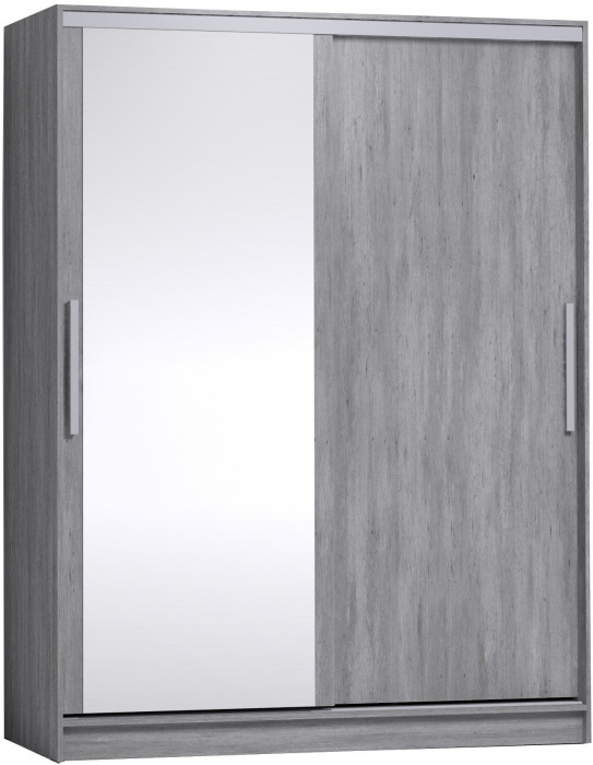 Шкаф-купе с зеркалом Strike 1600 Atelier светлый