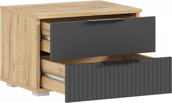 Модульная спальня Марвэл, Дуб крафт/Браш графит