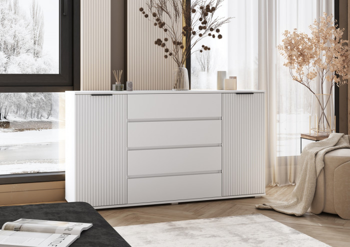 Модульная спальня Марвэл, Белый/Браш вайт