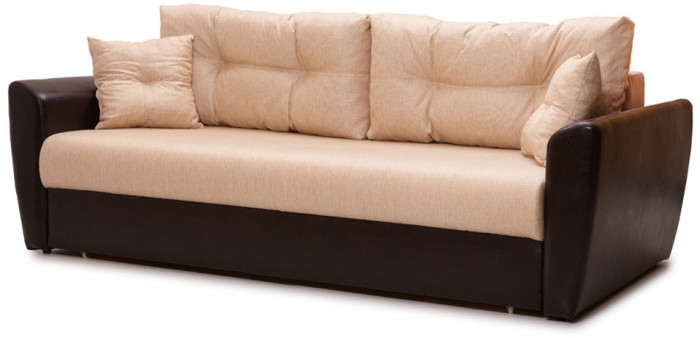 Диван еврокнижка Амстердам 160 рогожка бежевая НПБ