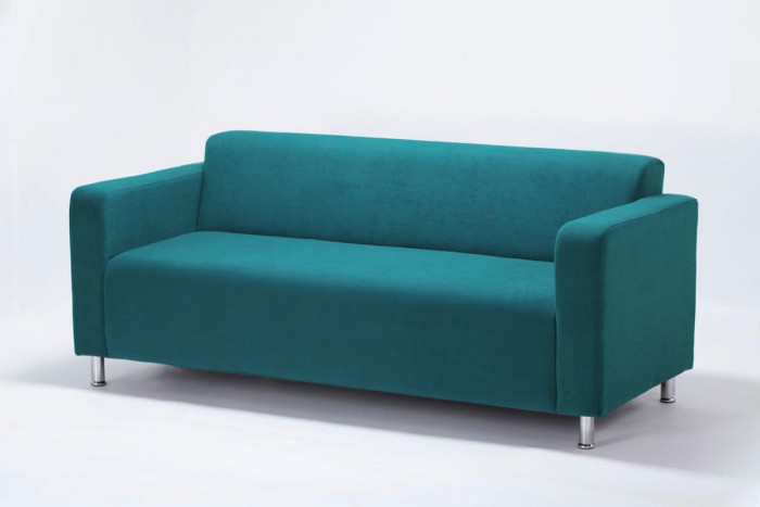 Диван прямой Томи, 180 см, велюр, зеленый