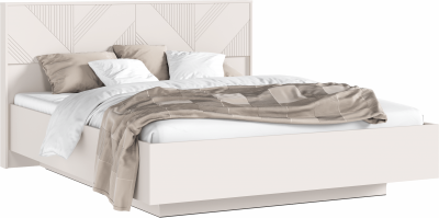 Ирис Кровать парящая 160 с ортопедом металл, кашемир