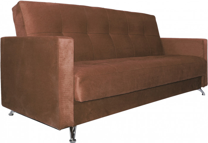 Диван Престиж Люкс 120 велюр коричневый