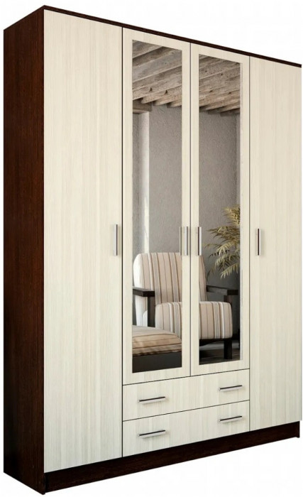 Модульная спальня Эко (композиция 1) (Венге / лоредо)