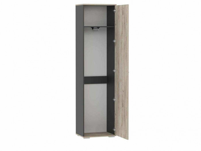НМ 013.40 Шкаф для одежды Санти Антрацит/Дуб крафт серый