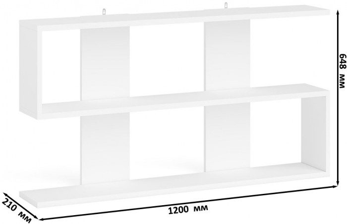 Мори компьютерный стол МС-2 + Комод МК1200.8 + Полка 1200, белый