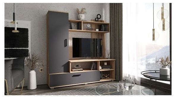 Гостиная Мини ЛДСП (Венге / дуб беленый)