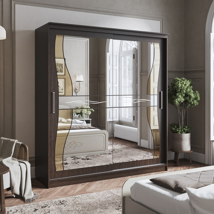 Шкаф-купе Олимп 1 (2000*2200*650) венге/венге