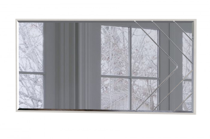 Амели Комод 13.106 + Стол туалетный 12.48 + Зеркало, цвет шёлковый камень/бетон чикаго беж, ШхГхВ 130х41,3х145 см., универсальная сборка