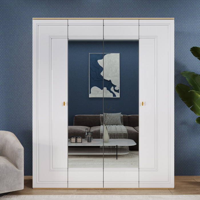 Шкаф 4-х дверный Вега Сапфир