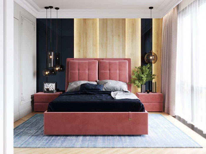 Кровать Ester 1400 модель 311 Ультра коралл