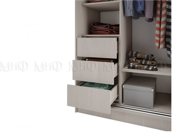 Шкаф-купе Тринити 7 NEW 1350 (Сандал светлый)