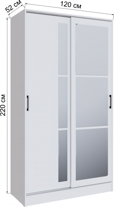 Шкаф-купе Стиль-2 1200 белый