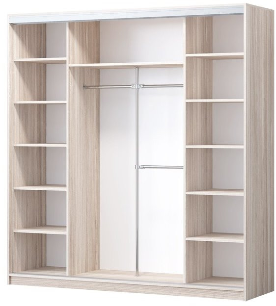 Шкаф-купе Альянс-3 ЛДСП (Белый)