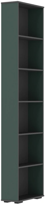 Норд Композиция Шкафов с антресолями + Терминал, Графит/Изумрудный