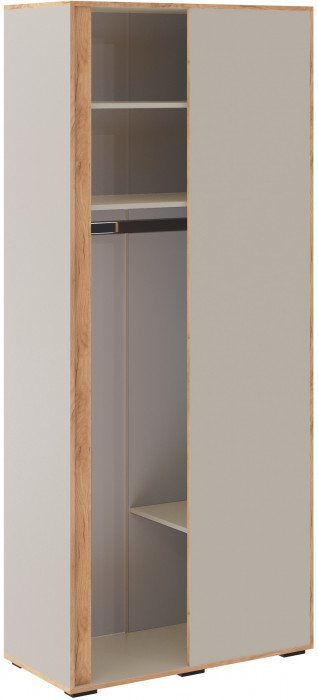 Шкаф угловой приставной Асцелла, Кашемир/Крафт золотой