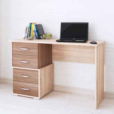 Стол письменный Сити-2 (1200*750*500) ясень шимо/дуб сонома