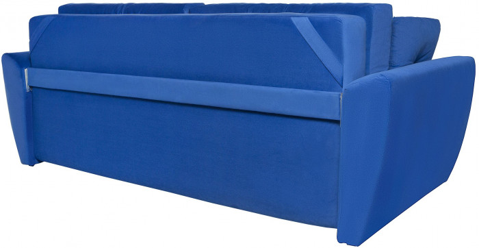 Диван-кровать Амстердам Люкс, 160х195, еврокнижка, пружинный блок, велюр, синий