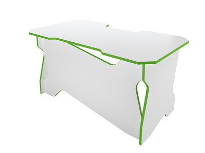 Игровой компьютерный стол RVG Белый/Салатовый 120