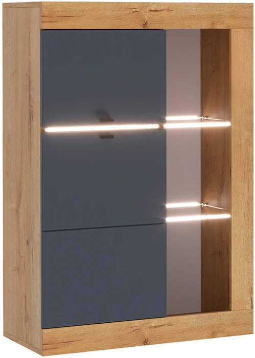 Прага Модульная Гостиная, вариант №4, Дуб Вотан/Графит