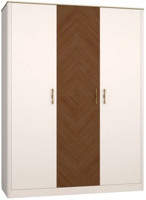 Шкаф для одежды трехдверный "Тиволи" - Латте (лак)