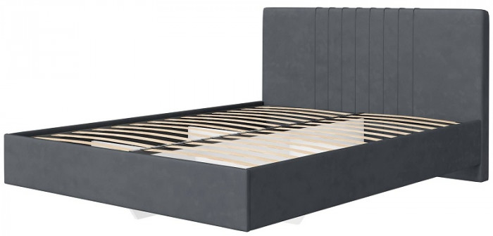 Кровать с латами Соло 140*200, Графит