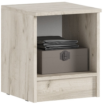 Прикроватная тумба Бася (комплект 2шт), Крафт серый/Кашемир