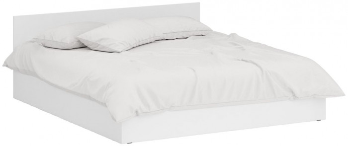 Кровать 1800 + Шкаф угловой Стандарт, цвет белый, ШхГхВ 183,5х203,5х70 + 81,2х81,2х200см., сп.м. 1800х2000 мм., без матраса, основание есть