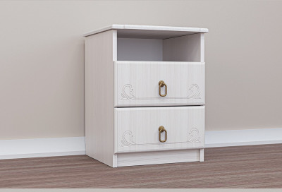 Кэт-6 бодега/сандал Тумба прикроватная (Бодега белая / Сандал)