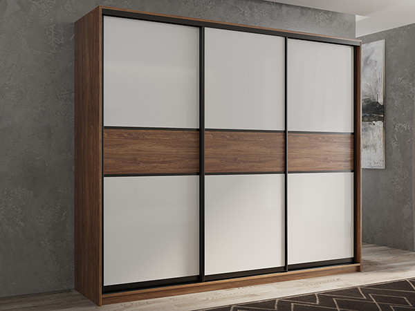 Шкаф-купе Кааппи 11 Морское Дерево Винтаж 210х60х230 см