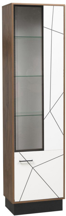 Шкаф-пенал Гамма 54.01-01 Правый Таксония/Белый