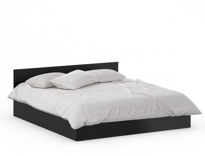 Кровать 1800 + Шкаф угловой Стандарт, цвет венге, ШхГхВ 183,5х203,5х70 + 81,2х81,2х200см., сп.м. 1800х2000 мм., без матраса, основание есть