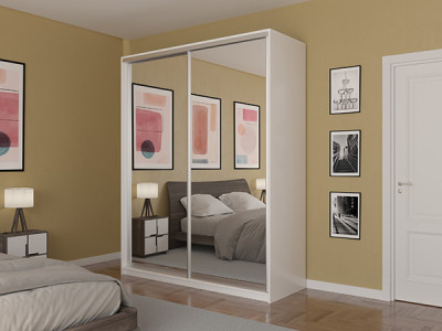 Шкаф-купе Лаурус 1 Белый 160х45х220 см