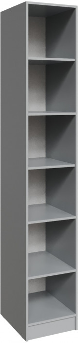 Стеллаж Мадрид (0,4) с дверкой, Камень серый