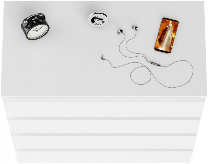 Мори Комод МК800.4, цвет белый, ШхГхВ 80,4х41х94 см.