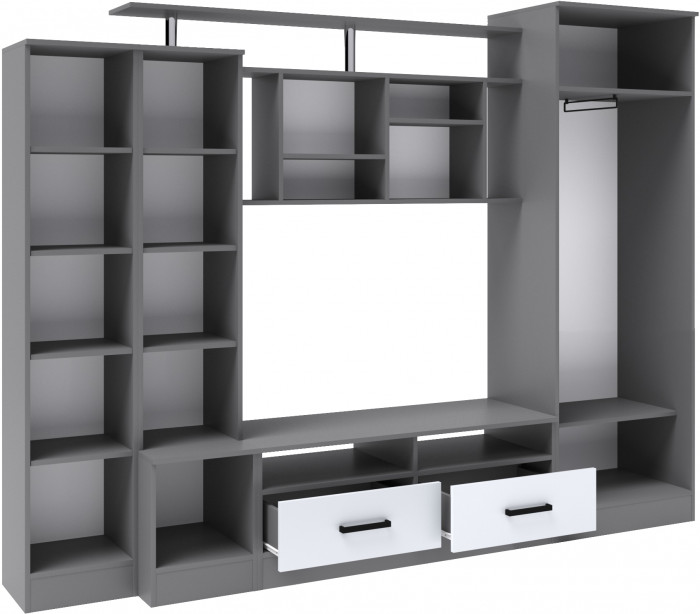 Гостиная Оскар-5, Графит серый/Камень серый