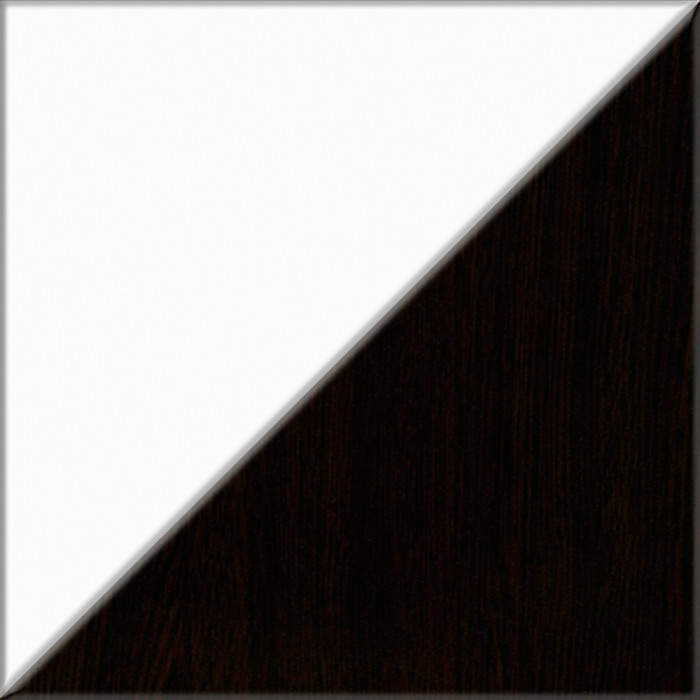 Прихожая П-6 Компоновка № 41, цвет венге/фасады МДФ белое дерево фрезеровка ромб, ШхГхВ 90х50х210 см., универсальная сборка