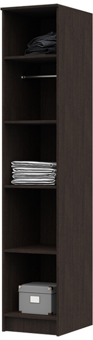 Гостиная ОЛЬБИЯ пенал 430х2100х542 венге/белфорт