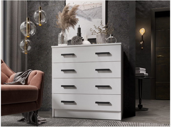 Комод К800 (Вотан / Белый гладкий)