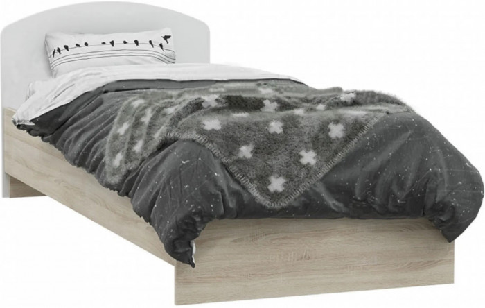Мартина Кровать 80х200 (Крафт / Графит)