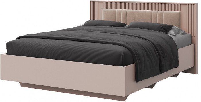 Кровать 160х200 "Харди" с подъемным механизмом - Латте/Ирландский ликер
