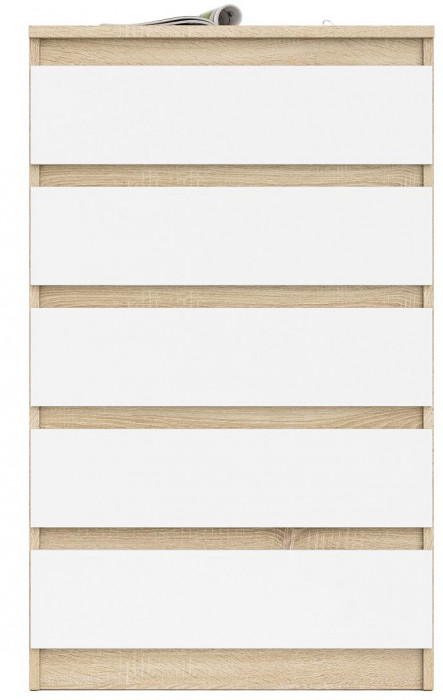 Мори Комод МК700.5, дуб сонома/белый